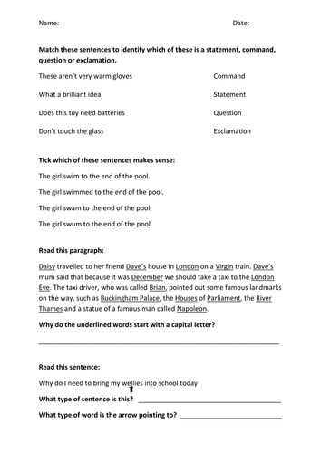 NEW 2016 Year 2 SATs Style SPaG Worksheets And Activities