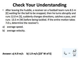 Two Dimensional Motion And Vectors Physics Powerpoint Lesson Student Notes Teaching Resources