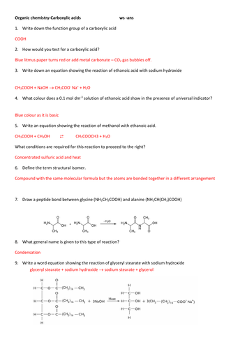 AS Organic Chemistry for Cambridge (and IB): alkanes, alkenes, acids ...