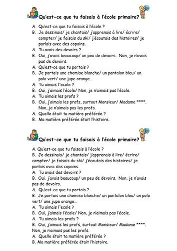 French Teaching Resources. PowerPoint & Role Play: The Imperfect Tense ...
