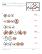 Teaching Resources 100 worksheets Coins KS1 Teachers Counting KS1 KS2 ...