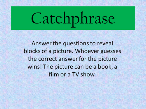 GCSE English Language Catchphrase