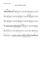 Seven Nation Army Arrangement For School Band Teaching Resources
