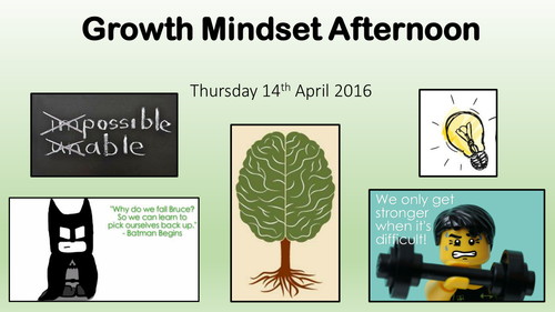 Activities for a Whole-School Growth Mindset Afternoon