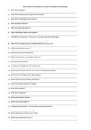 Quiz (plus answers) on AQA Power and Conflict Anthology | Teaching