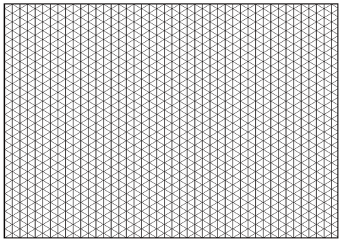 isometric paper a3 support sheet by bethanstanley