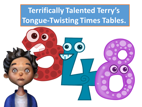 Times Tables Twisters! (3x,4x and 8x Times Tables Tongue Twisters)