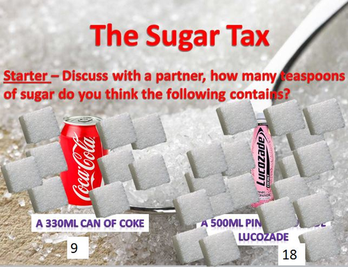 Sugar Tax - Writing to Argue and Persuade