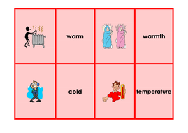 keeping warm games and activities supporting scientific vocabulary
