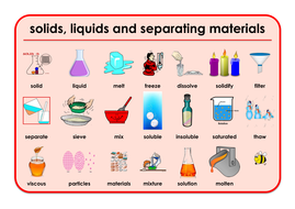 Solids, Liquids and Separating Materuals - Games and Activities ...