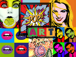 Pop  Art  activities PowerPoint  and Worksheet by KCrompton87 