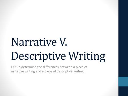 creative writing vs narrative