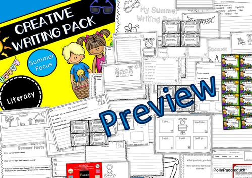 creative writing pack summer themed ks1ks2 by