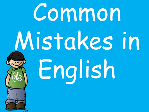 Common Mistakes in English