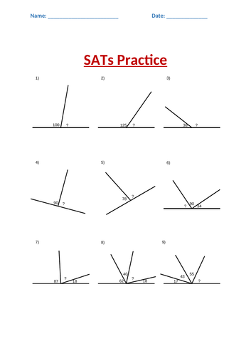 sats revision sheets for maths year 6 teaching resources