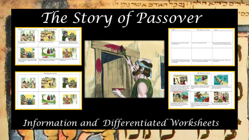 The Passover Story Information And Differentiated Worksheets By Krazikas Uk Teaching