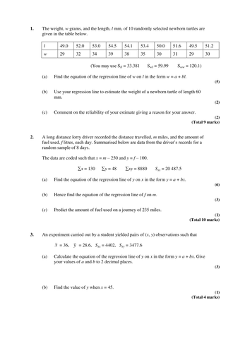 Statistics 1 - Set of S1 worksheets with answers | Teaching Resources