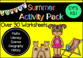 summer activity worksheets pack perfect for revision