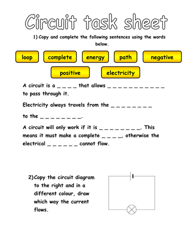 Circuit diagrams | Teaching Resources