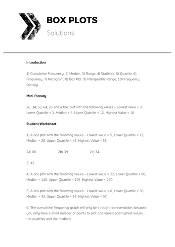 plots box 3 lesson Complete tomotoole by  Plots Lesson Teaching  Box
