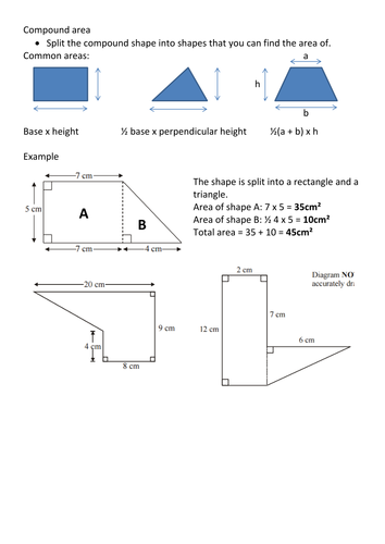 Compound area revision by Frazzled22 - Teaching Resources - TES