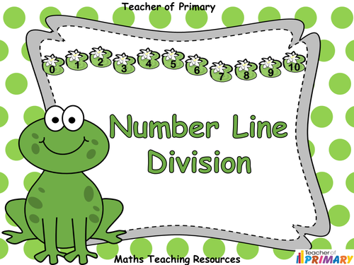 Number Line Division Animated PowerPoint Presentation And Worksheets 