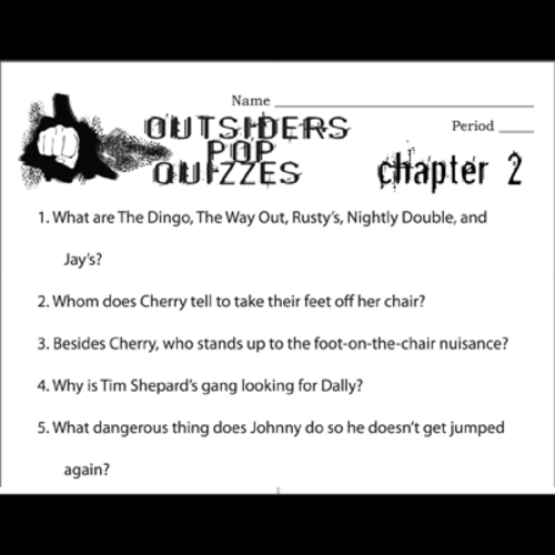 The outsiders essay questions and answers