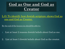 Jewish beliefs about one God | Teaching Resources