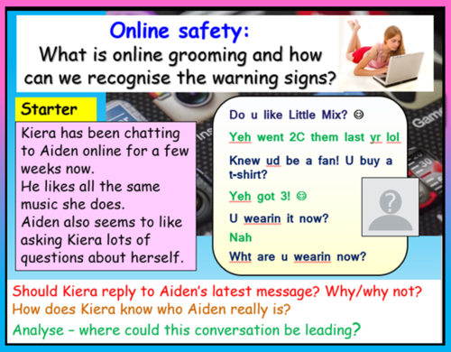 Online Grooming - Online Safety PSHE | Teaching Resources