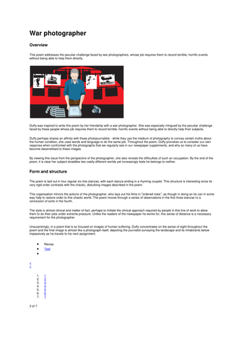 Aqa poetry anthology literature paper 2 image