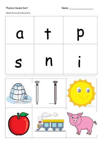 jolly phonics worksheets tes stick Word and Worksheets cut by and Matching Phonics pammyc