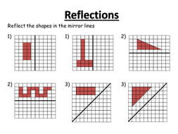 Worksheets Reflection Worksheet translations and reflections lesson worksheets by amisonmj pptx