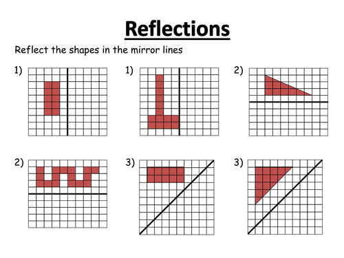 Translations and Reflections Lesson + Worksheets | Teaching Resources