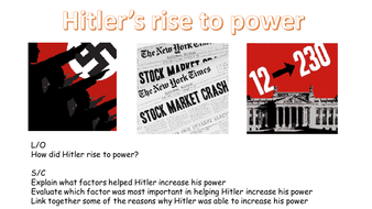 what caused hitler's rise to power essay