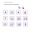 Cut/Paste Activities - Addition - Number Bonds/Equations - Activity