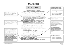 Macbeth Act 5 Scene 1 - Ofsted outstanding lesson by rosielevey ...