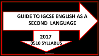 Igcse English As A Second Language Guide - 