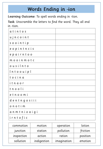 tion-suffix-teaching-resources