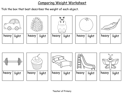 comparing weight year 1 powerpoint presentation and