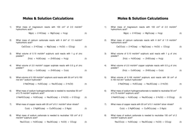 MOLES GCSE/IGCSE and intro in A level | Teaching Resources