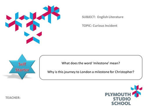 Curious Incident - pages 62-75 - differentiated activities