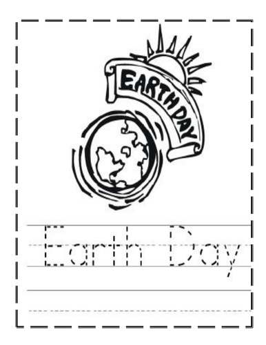 Earth's Day Handwriting Sheets