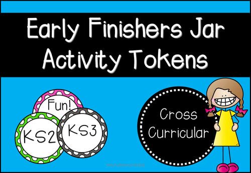 Early Finishers Jar Activity Tokens (KS2/KS3)
