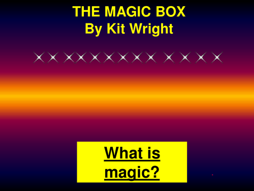 The Magic Box Poetry | Teaching Resources
