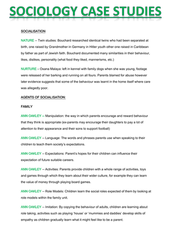 OCR AS AND A2  SOCIOLOGY NEW SPEC - 2015