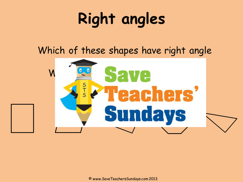 Right Angles KS1 Worksheets, Lesson Plans and PowerPoint by