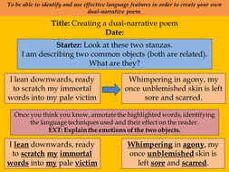 creative writing poetry ks3