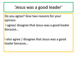 how was jesus a leader