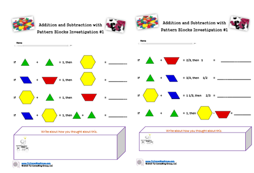 Worksheets Pattern Blocks Worksheet pattern block fractions worksheet pixelpaperskin fraction worksheets sharebrowse