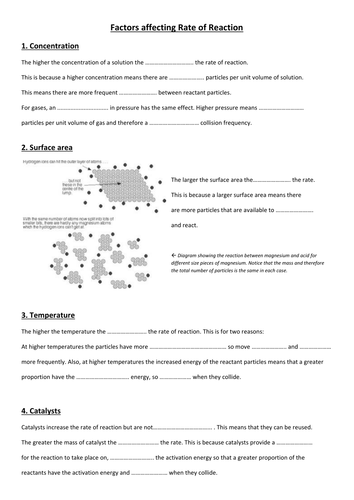 gcse-factors-affecting-rate-of-reaction-fill-in-the-gaps-sheet